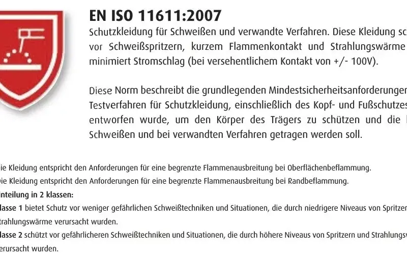 EN ISO 11611:2007