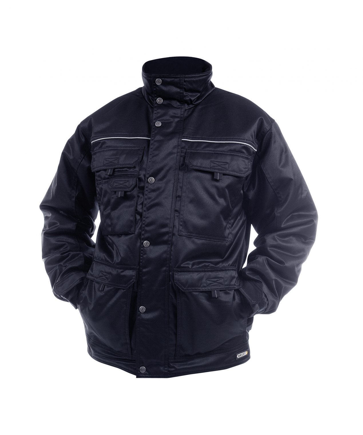 chatel beaver winter jacket navy front