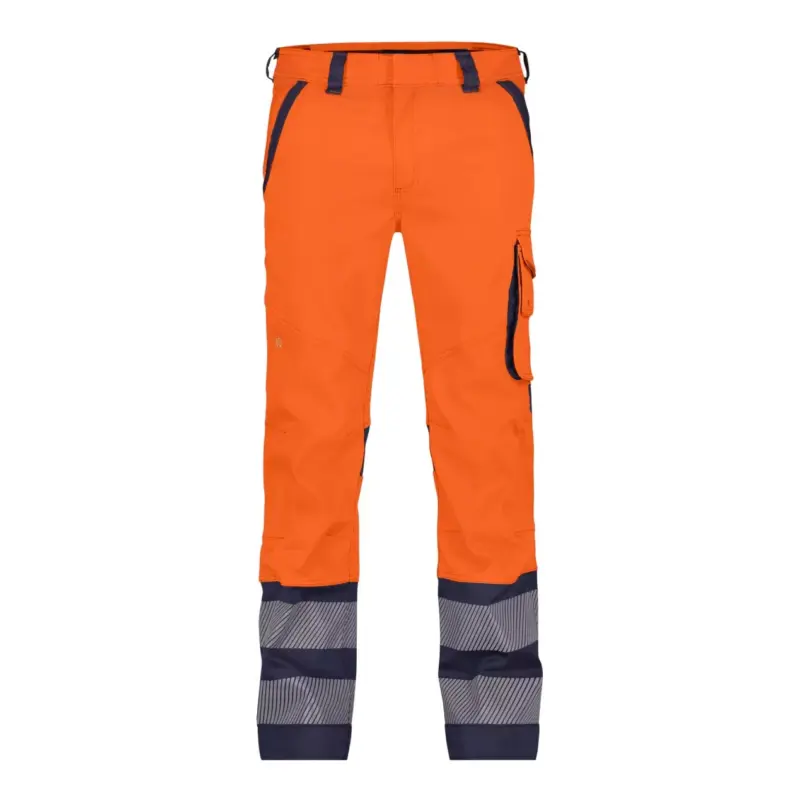 DASSY® MINNESOTA (201076) STRETCH-WARNSCHUTZBUNDHOSE neonorange/dunkelblau