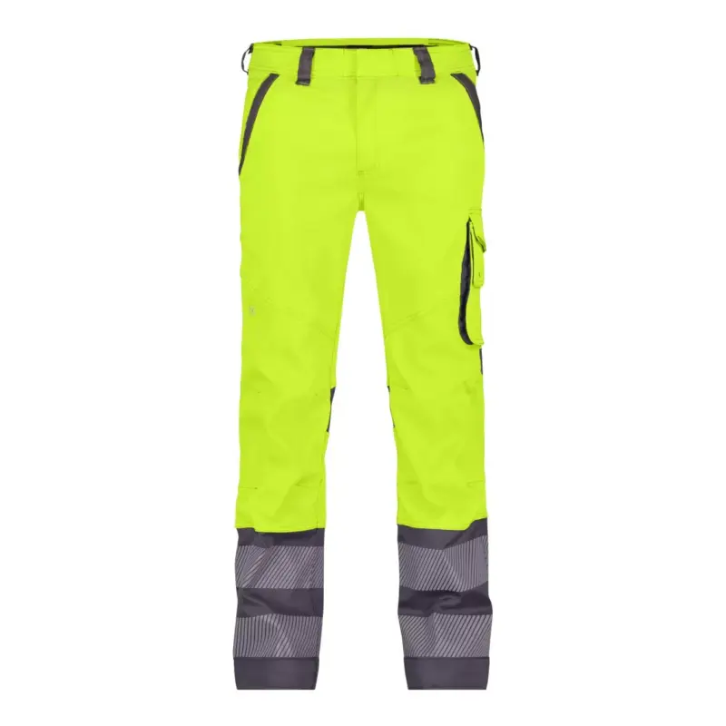 DASSY® MINNESOTA (201076) STRETCH-WARNSCHUTZBUNDHOSE neongelb/zementgrau
