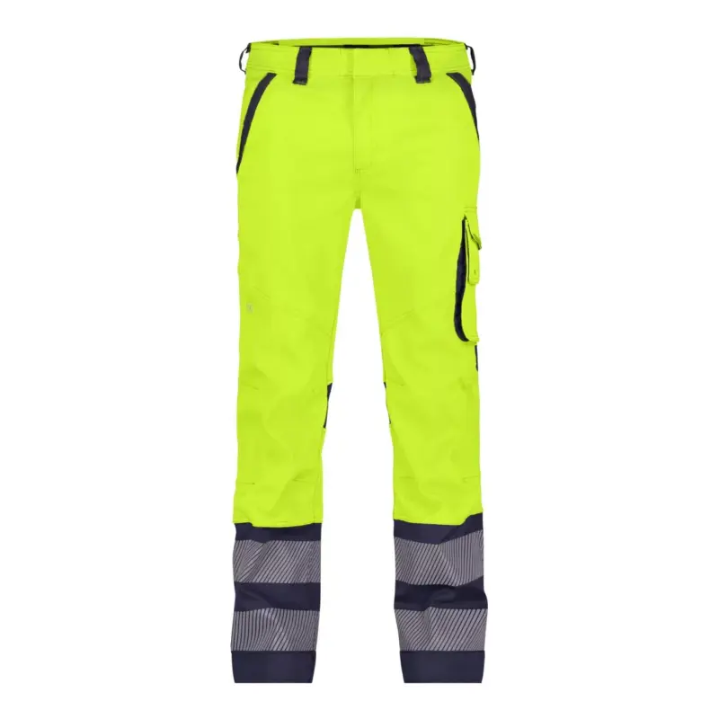 DASSY® MINNESOTA (201076) STRETCH-WARNSCHUTZBUNDHOSE neongelb/dunkelblau