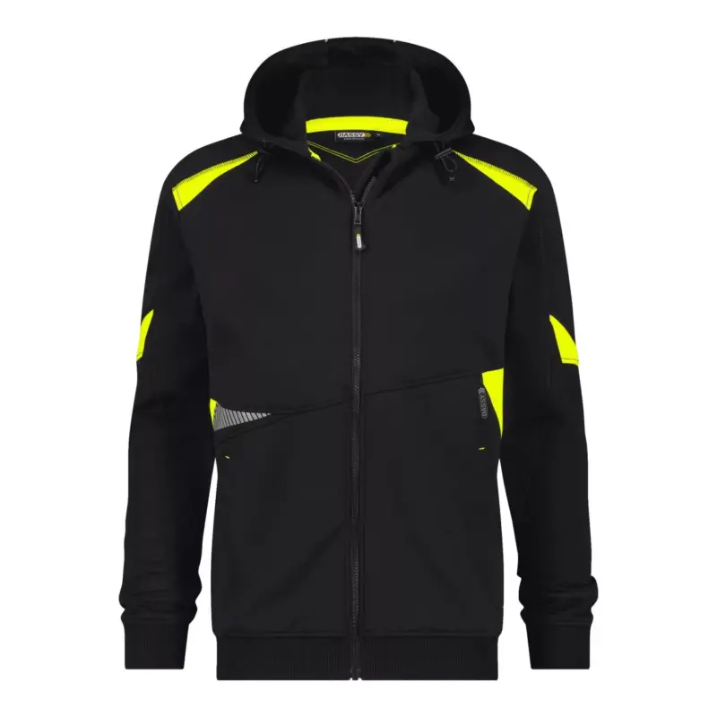 Santos: Das ultimative Kapuzensweatshirt aus der Logix-Kollektion schwarz/neongelb