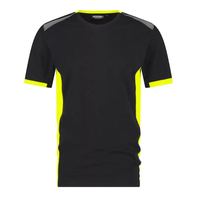 DASSY® TAMPICO (710057) T-SHIRT nachtblau/neongelb