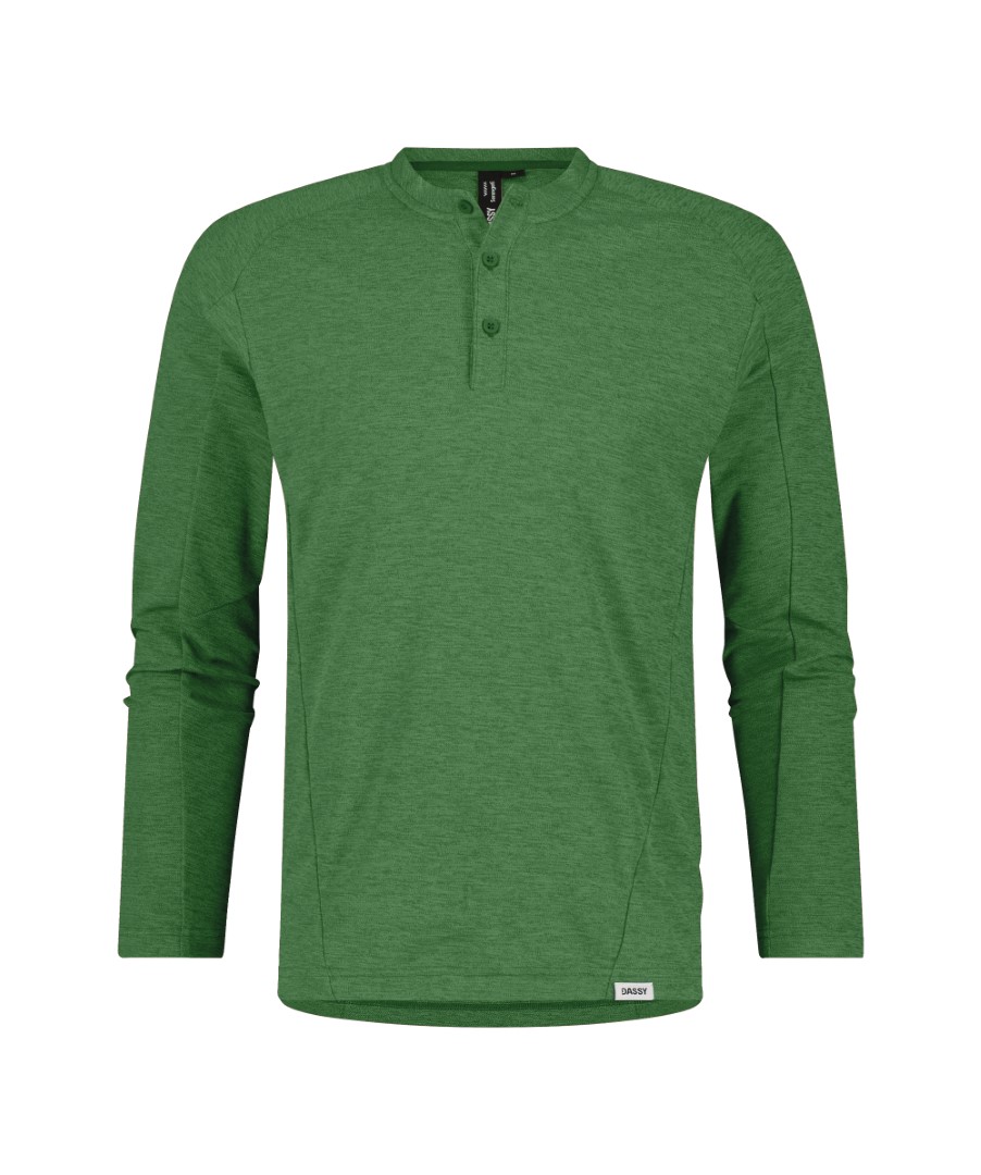 DASSY® Serengeti Henley-Shirt: Langarm-Shirt mit Knopfleiste