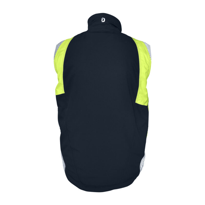 DASSY Callao Arbeitsweste 350141 – NACHTBLAU/NEONGELB – back