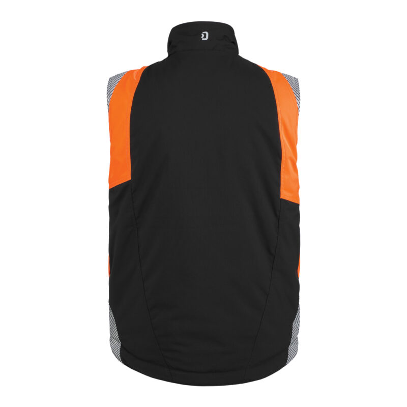 DASSY Callao Arbeitsweste 350141 – SCHWARZ/FLUO ORANGE – back