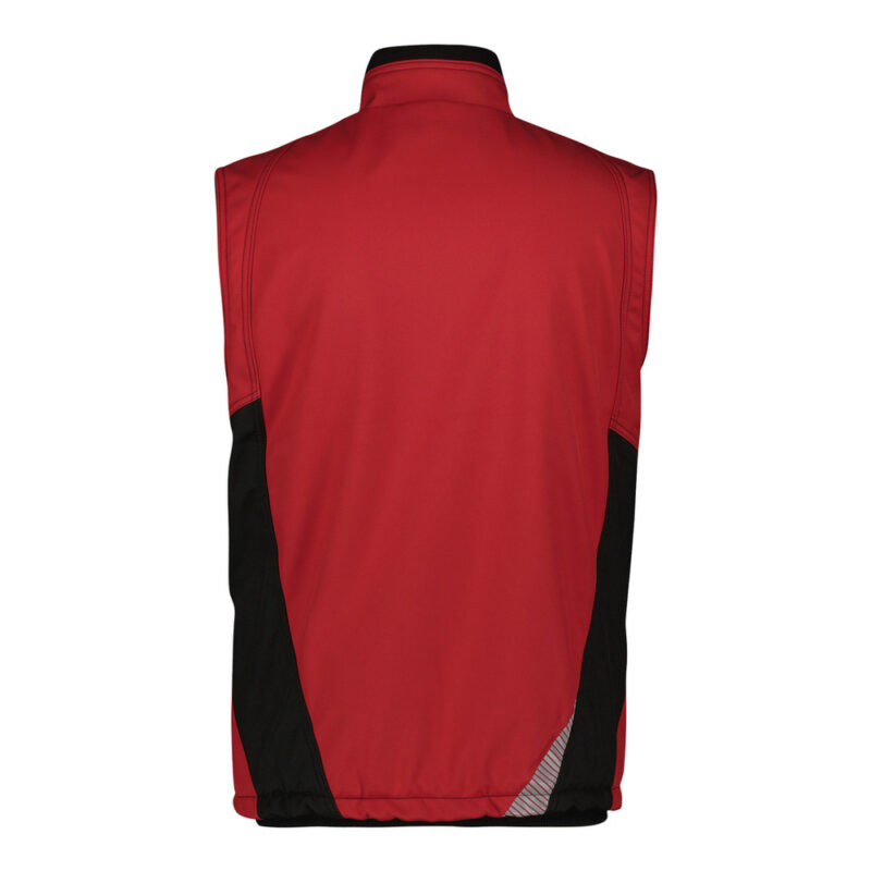 DASSY Fusion Next Softshell-Weste 350144 – ROT/SCHWARZ – back