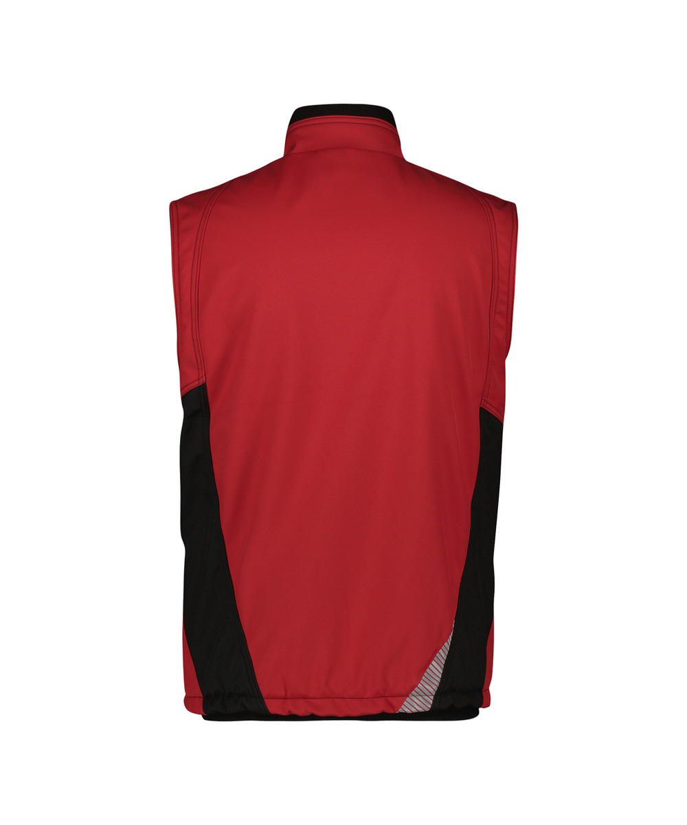 DASSY Fusion Next Softshell-Weste 350144 – ROT/SCHWARZ – back
