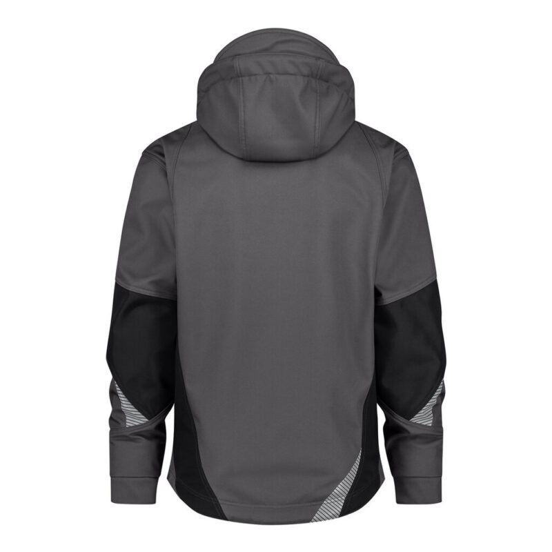 DASSY Gravity Next Softshell-Jacke 300574 – ANTHRAZITGRAU/SCHWARZ – back