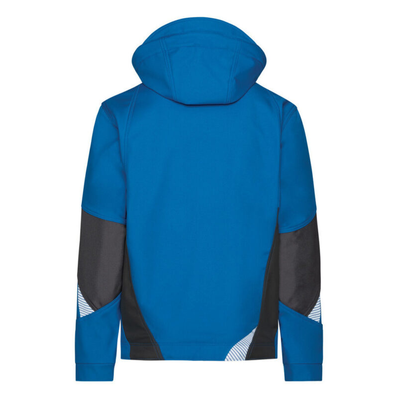 DASSY Gravity Next Softshell-Jacke 300574 – AZURBLAU/ANTHRAZITGRAU – back