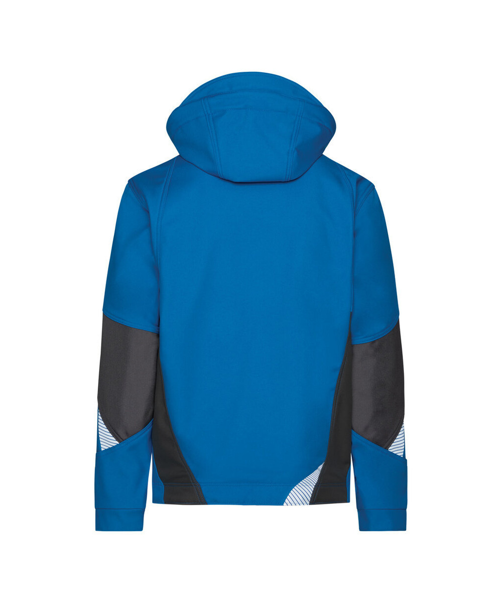 DASSY Gravity Next Softshell-Jacke 300574 – AZURBLAU/ANTHRAZITGRAU – back