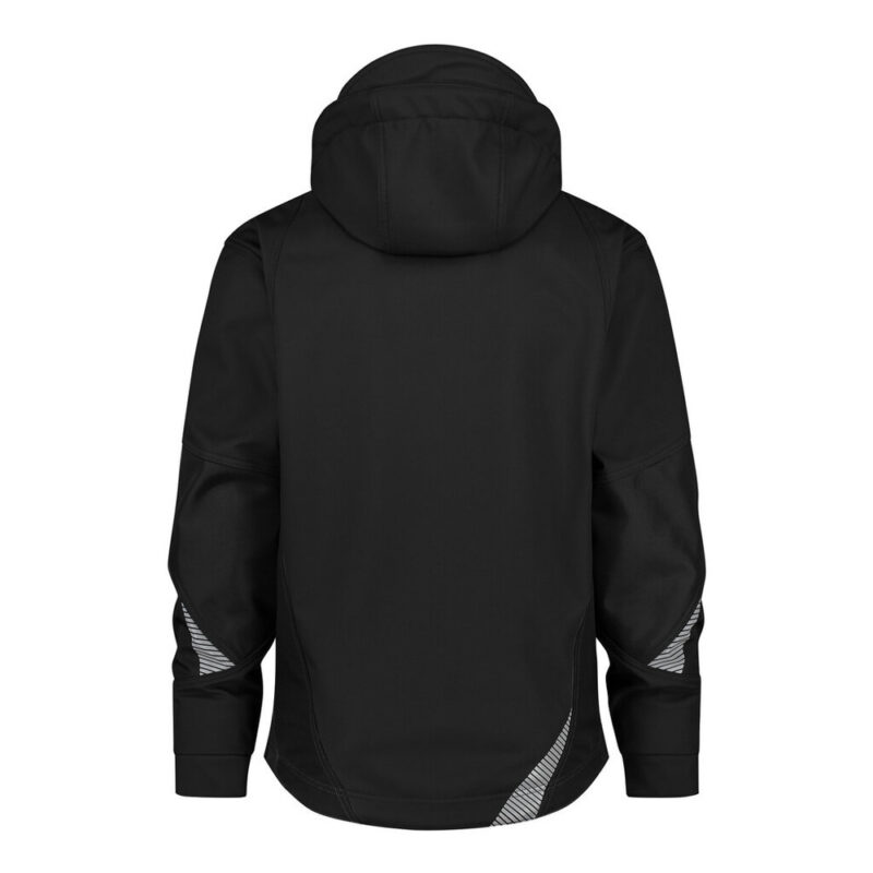 DASSY Gravity Next Softshell-Jacke 300574 – SCHWARZ – back