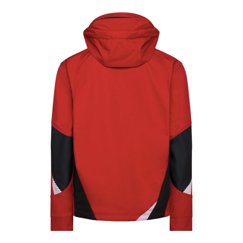 DASSY Gravity Next Softshell-Jacke 300574 – ROT/SCHWARZ – back