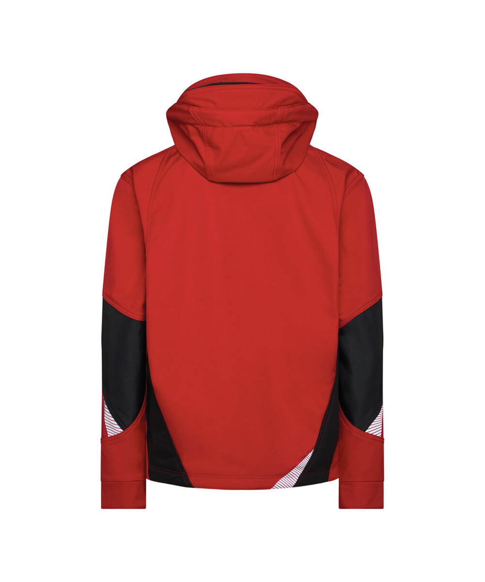 DASSY Gravity Next Softshell-Jacke 300574 – ROT/SCHWARZ – back