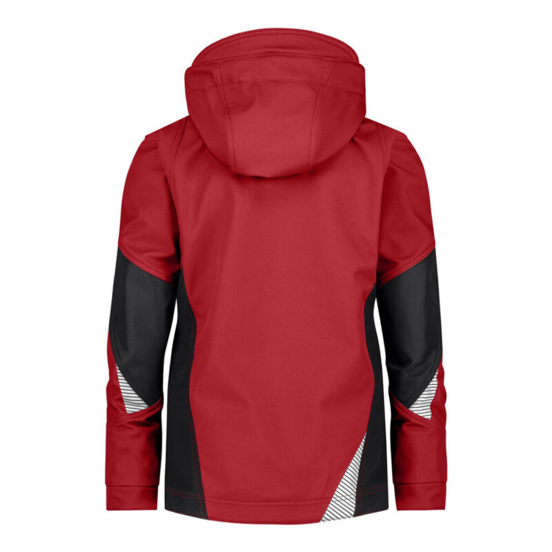 DASSY Gravity Next Women Softshell-Jacke für Damen 300581 – ROT/SCHWARZ – back