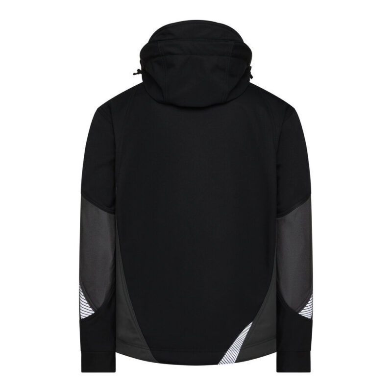 DASSY Gravity Next Softshell-Jacke 300574 – SCHWARZ/ANTHRAZITGRAU – back