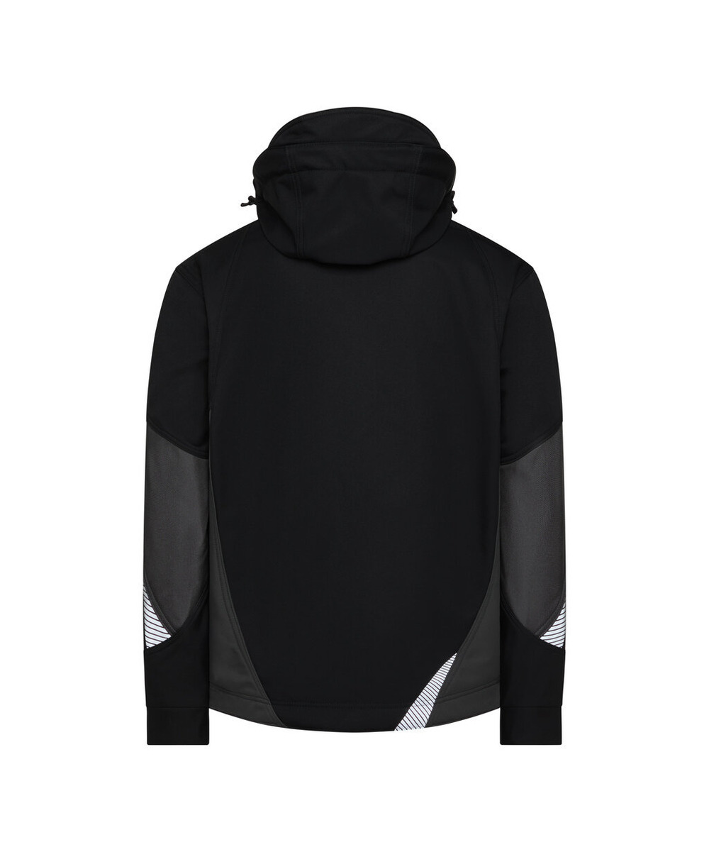DASSY Gravity Next Softshell-Jacke 300574 – SCHWARZ/ANTHRAZITGRAU – back