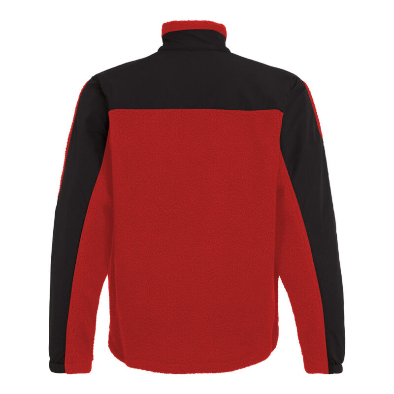 DASSY Haven Pile Jacke 550005 – ROT/SCHWARZ – back