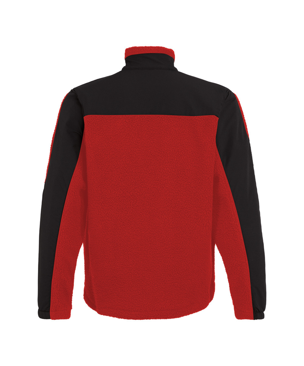 DASSY Haven Pile Jacke 550005 – ROT/SCHWARZ – back