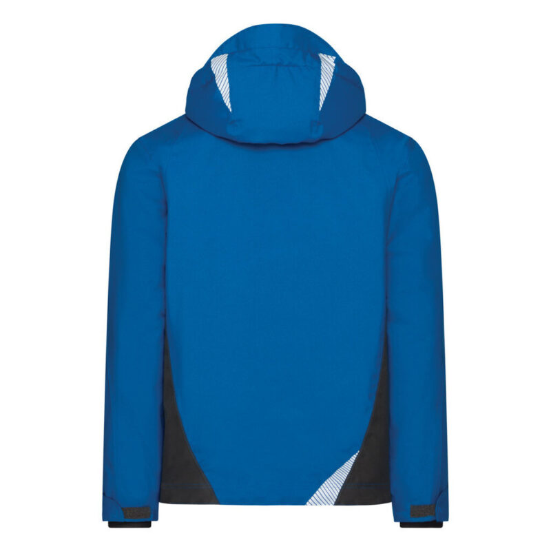 DASSY Hyper Next Wasser- und winddichte Arbeitsjacke 300577 – AZURBLAU/ANTHRAZITGRAU – back