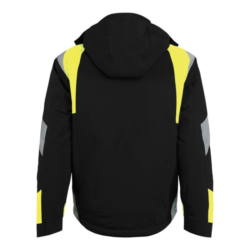 DASSY Itaqui Winterjacke 300599 – SCHWARZ/NEONGELB – back