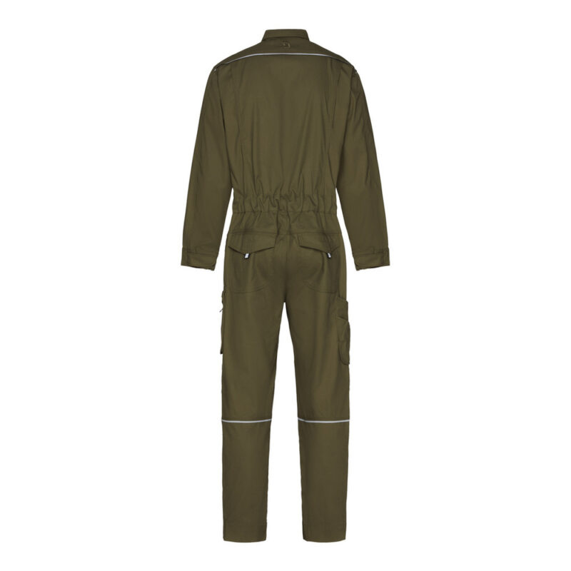 DASSY Moneo Overall mit Kniepolstertaschen 100416 – KAKIGRÜN/SCHWARZ – back