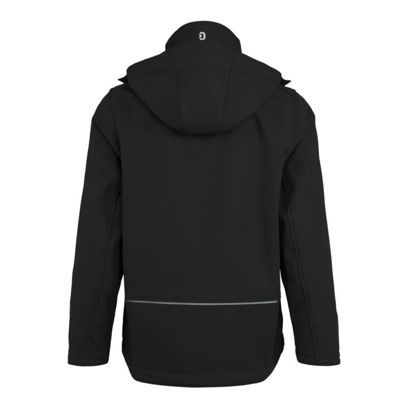 DASSY Pure Softshell-jacke 300597 – SCHWARZ – back