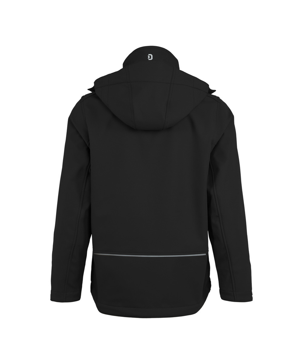 DASSY Pure Softshell-jacke 300597 – SCHWARZ – back
