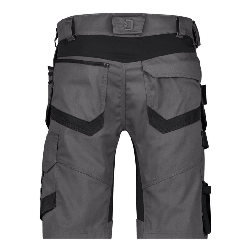 DASSY Trix Next Stretch-Arbeitsshorts mit Holstertaschen 250114 – ANTHRAZITGRAU/SCHWARZ – back