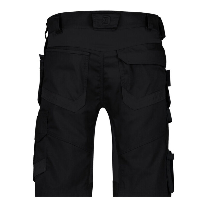 DASSY Trix Next Stretch-Arbeitsshorts mit Holstertaschen 250114 – SCHWARZ – back
