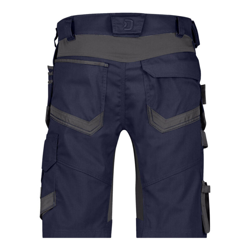 DASSY Trix Next Stretch-Arbeitsshorts mit Holstertaschen 250114 – NACHTBLAU/ANTHRAZITGRAU – back