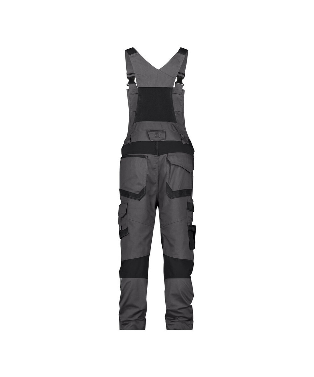 DASSY Tronix Next Stretch-Arbeitslatzhose mit Kniepolstertaschen 400169 – ANTHRAZITGRAU/SCHWARZ – back