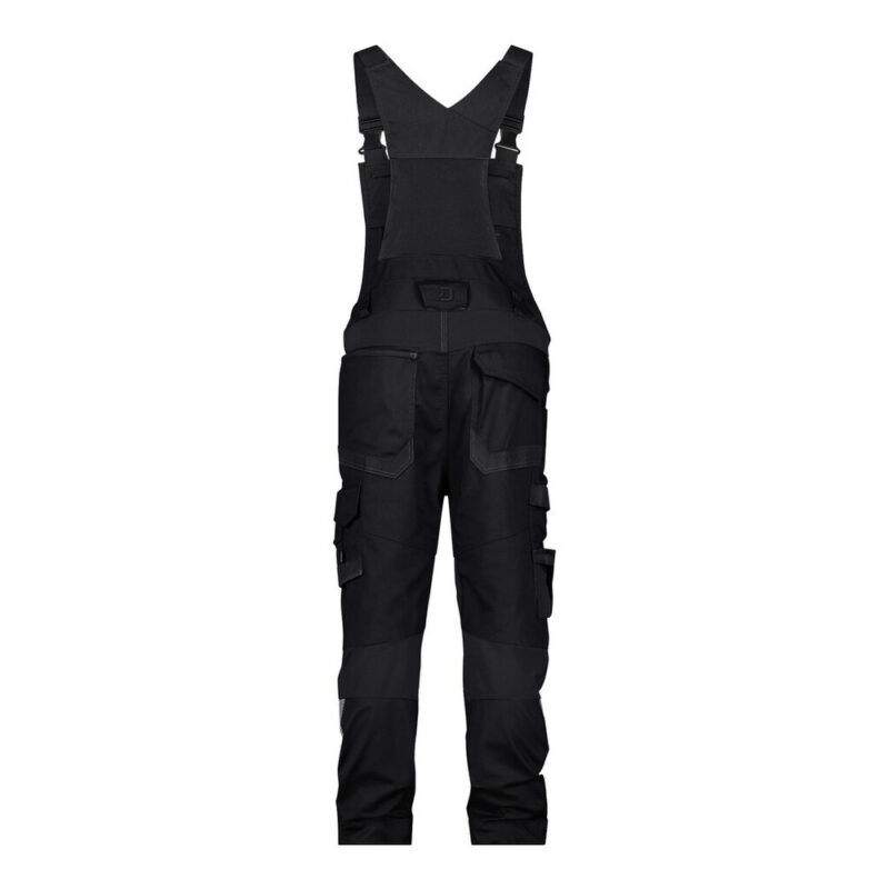 DASSY Tronix Next Stretch-Arbeitslatzhose mit Kniepolstertaschen 400169 – SCHWARZ – back