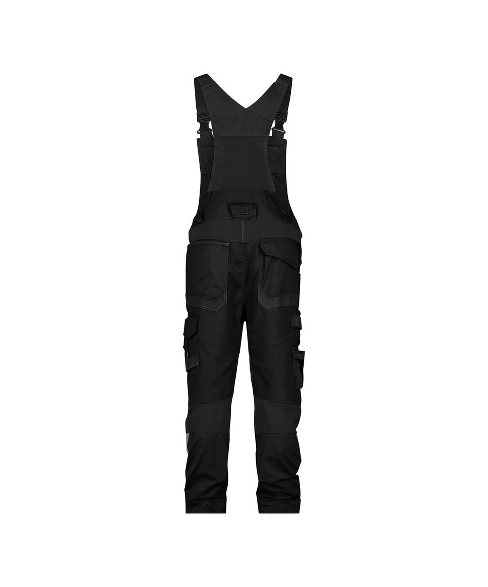 DASSY Tronix Next Stretch-Arbeitslatzhose mit Kniepolstertaschen 400169 – SCHWARZ – back