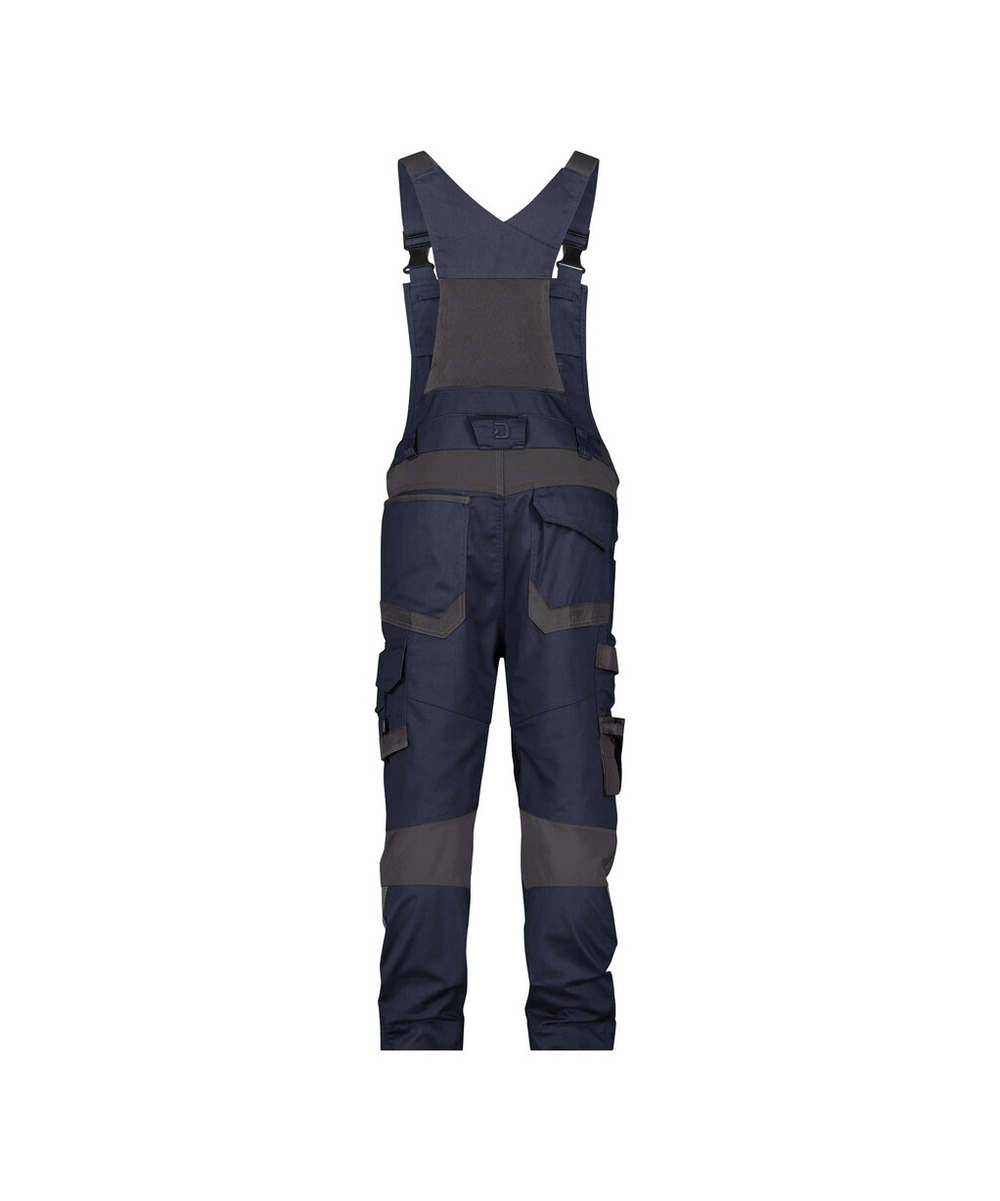 DASSY Tronix Next Stretch-Arbeitslatzhose mit Kniepolstertaschen 400169 – NACHTBLAU/ANTHRAZITGRAU – back