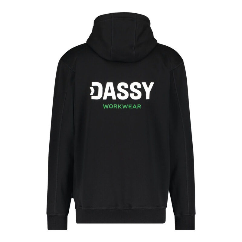 DASSY Woodie Kapuzensweatshirt mit Aufdruck 300559 – SCHWARZ – back
