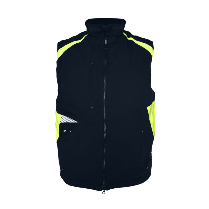 DASSY Callao Arbeitsweste 350141 – NACHTBLAU/NEONGELB – front
