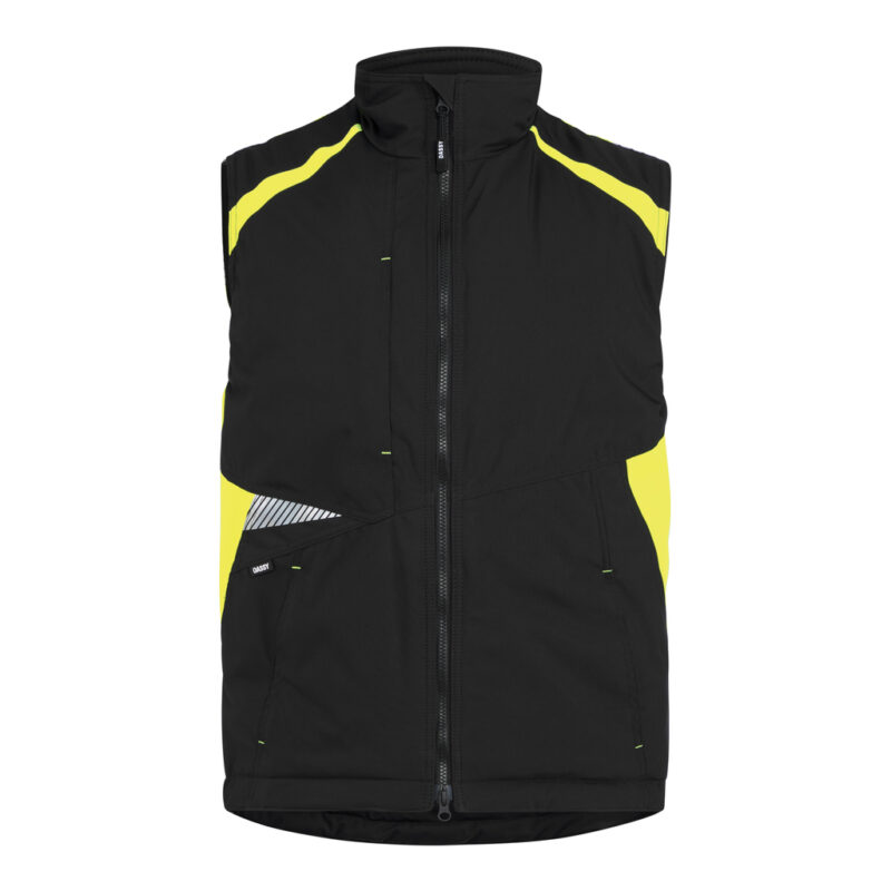 DASSY Callao Arbeitsweste 350141 – SCHWARZ/NEONGELB – front