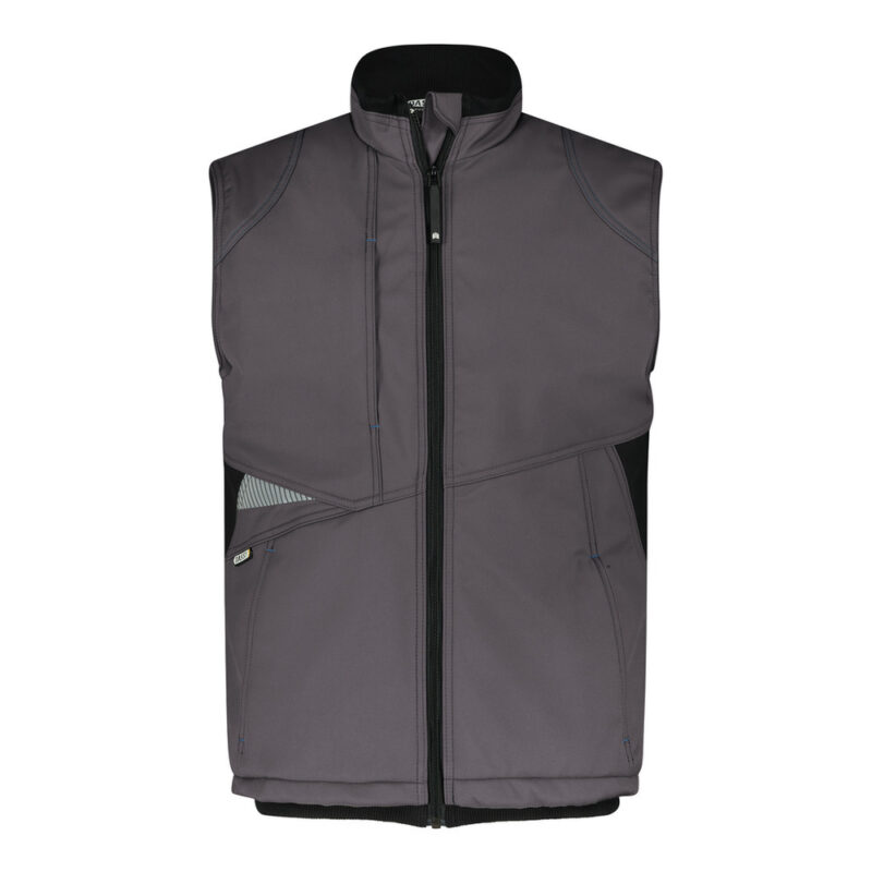 DASSY Fusion Next Softshell-Weste 350144 – ANTHRAZITGRAU/SCHWARZ – front