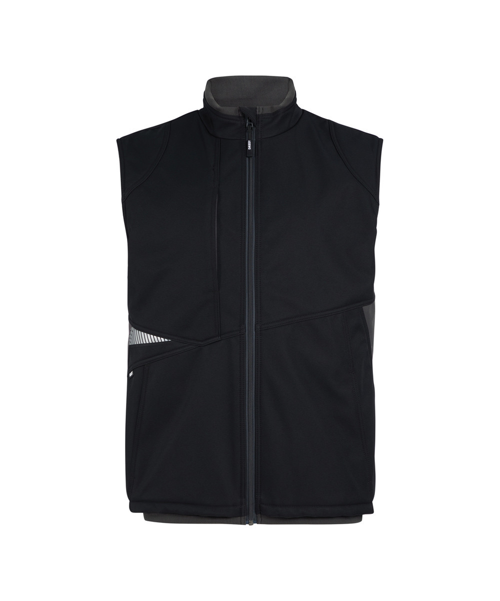 DASSY Fusion Next Softshell-Weste 350144 – SCHWARZ/ANTHRAZITGRAU – front