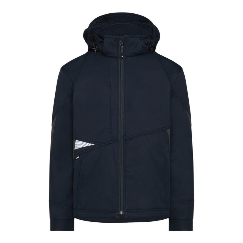 DASSY Gravity Next Softshell-Jacke 300574 – NACHTBLAU/ANTHRAZITGRAU – front