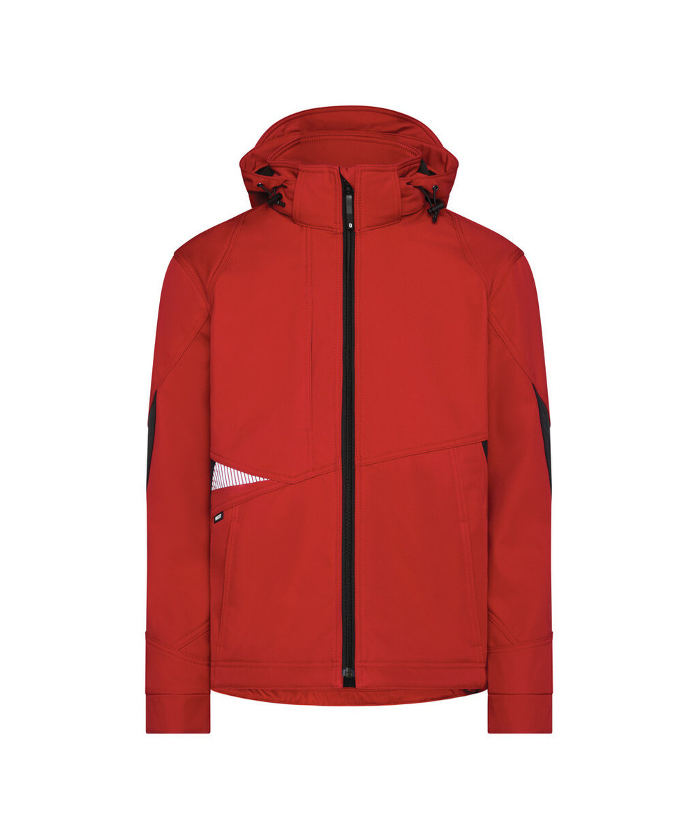 DASSY Gravity Next Softshell-Jacke 300574 – ROT/SCHWARZ – front