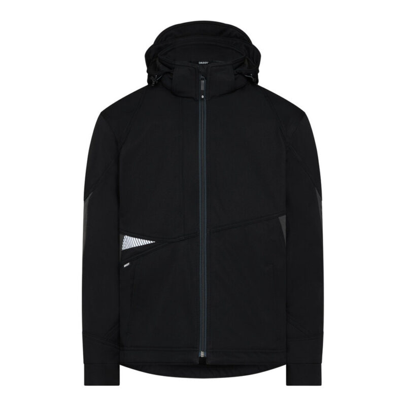 DASSY Gravity Next Softshell-Jacke 300574 – SCHWARZ/ANTHRAZITGRAU – front