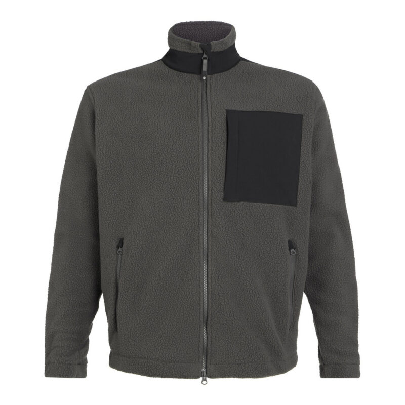DASSY Haven Pile Jacke 550005 – ANTHRAZITGRAU/SCHWARZ – front
