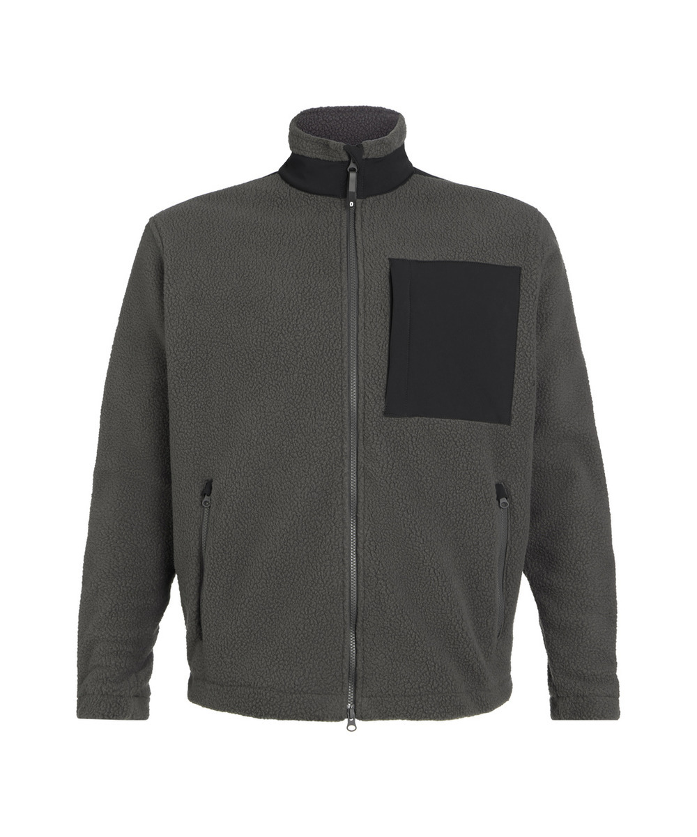 DASSY Haven Pile Jacke 550005 – ANTHRAZITGRAU/SCHWARZ – front