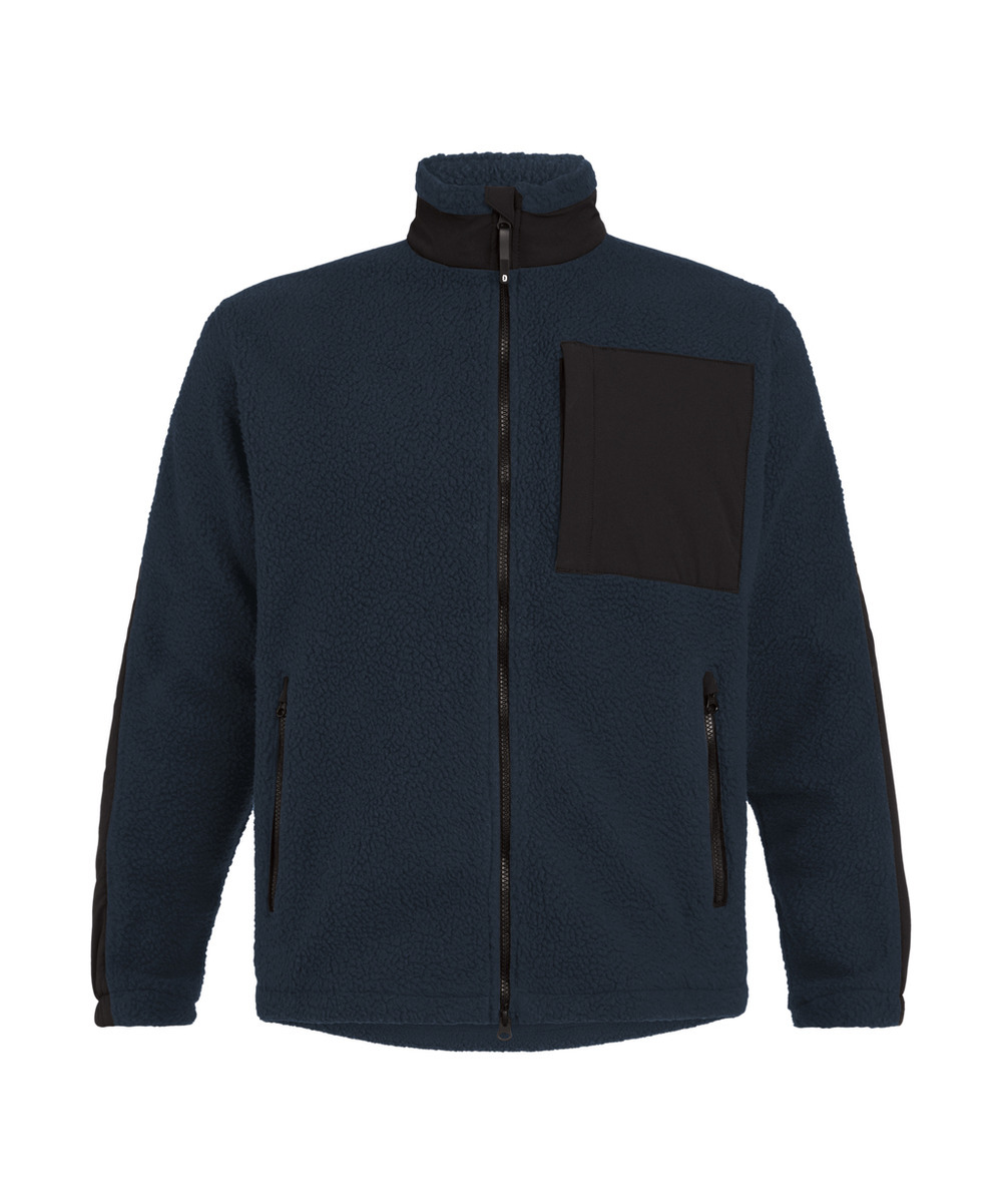 DASSY Haven Pile Jacke 550005 – NACHTBLAU/SCHWARZ – front