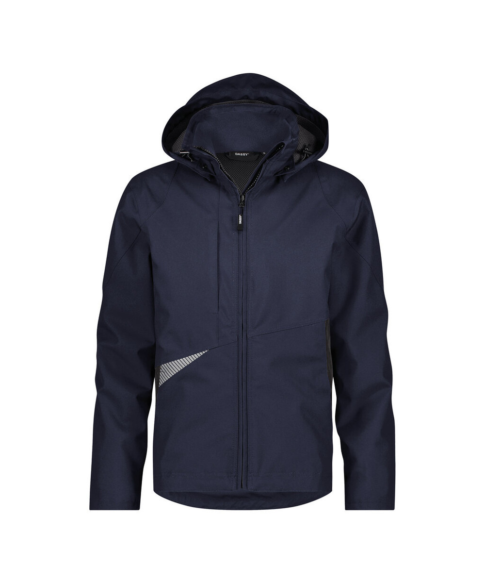 DASSY Hyper Next Wasser- und winddichte Arbeitsjacke 300577 – NACHTBLAU/ANTHRAZITGRAU – front