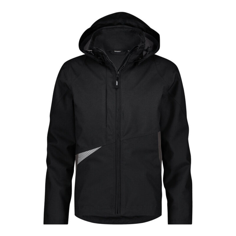 DASSY Hyper Next Wasser- und winddichte Arbeitsjacke 300577 – SCHWARZ/ANTHRAZITGRAU – front