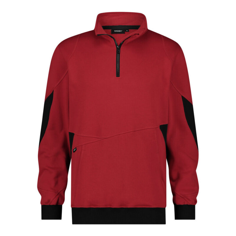 DASSY Hyrax Next Sweatshirt 300578 – ROT/SCHWARZ – front