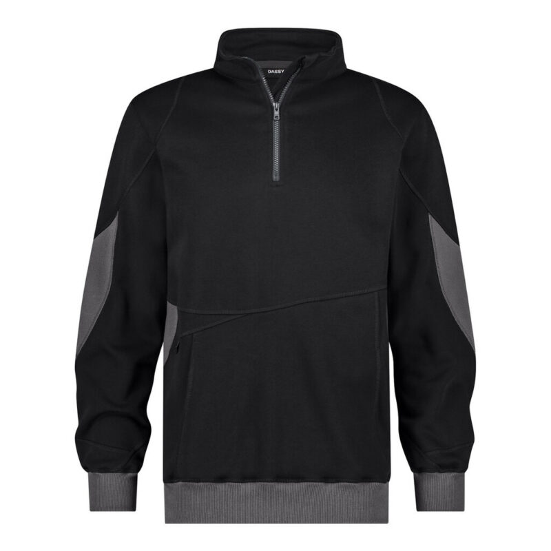 DASSY Hyrax Next Sweatshirt 300578 – SCHWARZ/ANTHRAZITGRAU – front